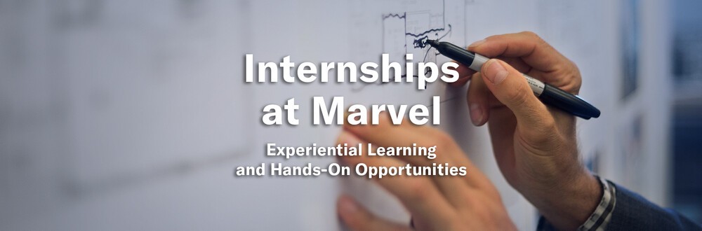Internship Community Cover Photo · What's it like to be a Marvel intern?