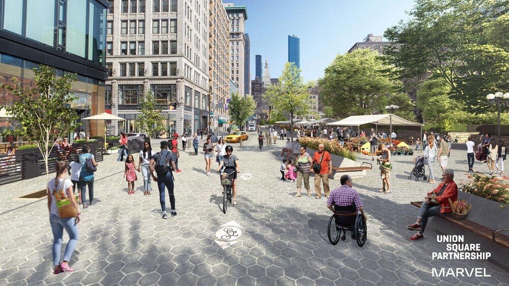 USP Vision UDF Union Square West · Travel + Leisure Feature: New York City’s Union Square Getting $100 Million Pedestrian-friendly Makeover