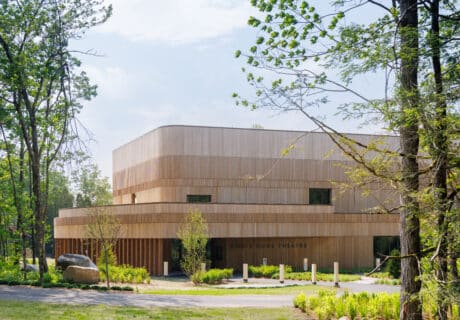 2148 02. Doris Duke Theatre on the Jacob's Pillow Campus. Copyright Iwan Baan; Courtesy of Jacob's Pillow
