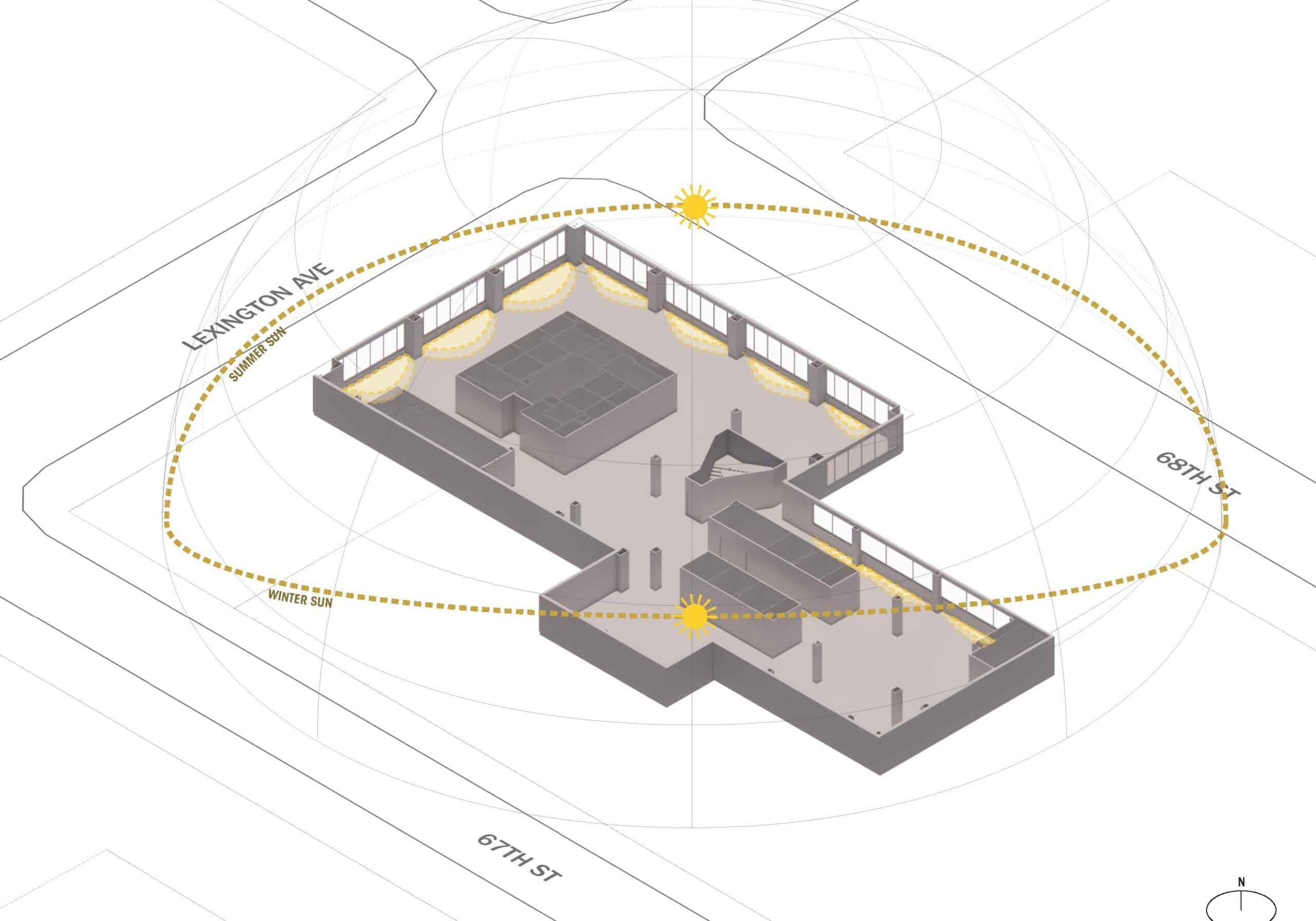 2251 Hunter College Daylighting Sun Exposure Diagram 2251 Hunter College Daylighting Sun Exposure Diagram